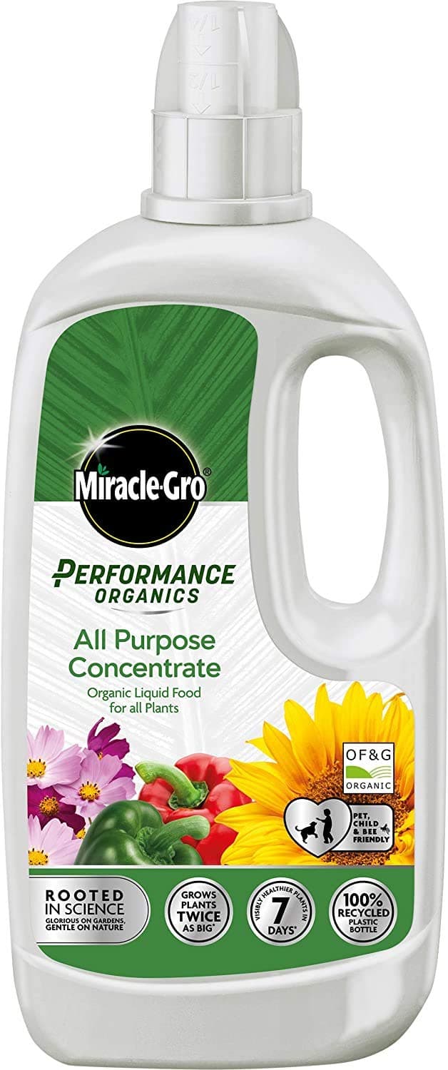 2 x Performance Organics All Purpose Plant Food-1 Litre (Bee, Pet & Child Friendly), Grey