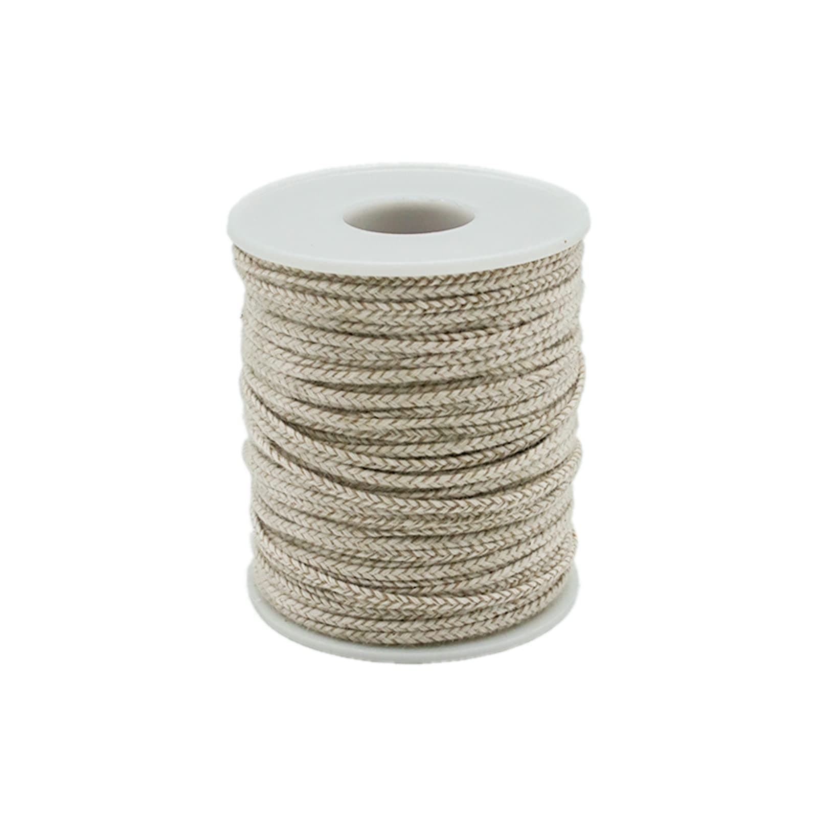 260 Foot Candle Wick, 24 PLY Braided Candle Wick Spool, Cotton & Paper Interwoven Core, Candle Wicks for Candle Making, Candle Wick Roll for DIY Candle Craft Making