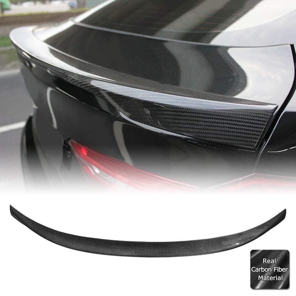 AeroBon Real Carbon Fiber Trunk Spoiler Compatible with 2015-19 BMW F16 X6 / F86 X6M (Performance Style)