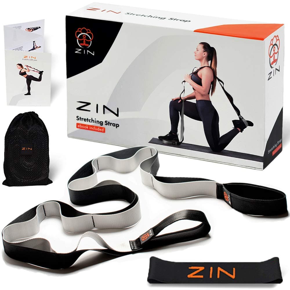 ZIN Hamstring Stretcher Exercise for Yoga. Stretch Strap for Hamstring Stretcher.Yoga Strap for Hamstring.Resistance Band Included