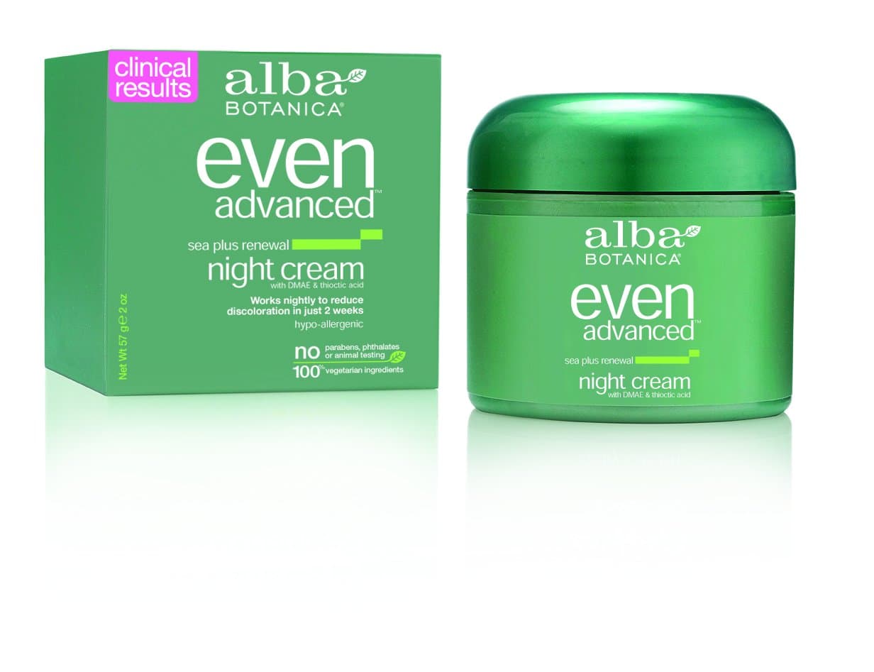 Alba Botanica Even Advanced Night Cream, Sea Plus Renewal, 2 Oz