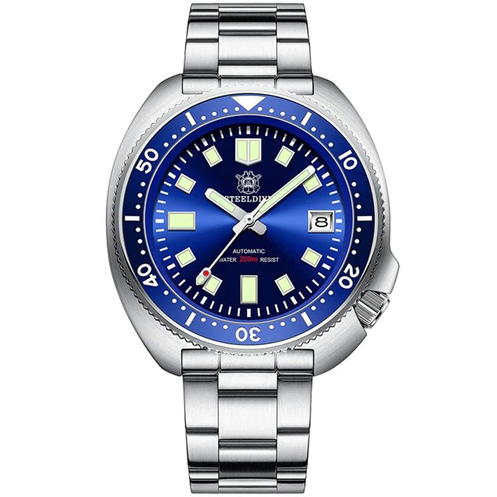 Steeldive Men Watch Automatic 1970 SD1970 Wristwatch NH35 Movement 200M Diving Watches
