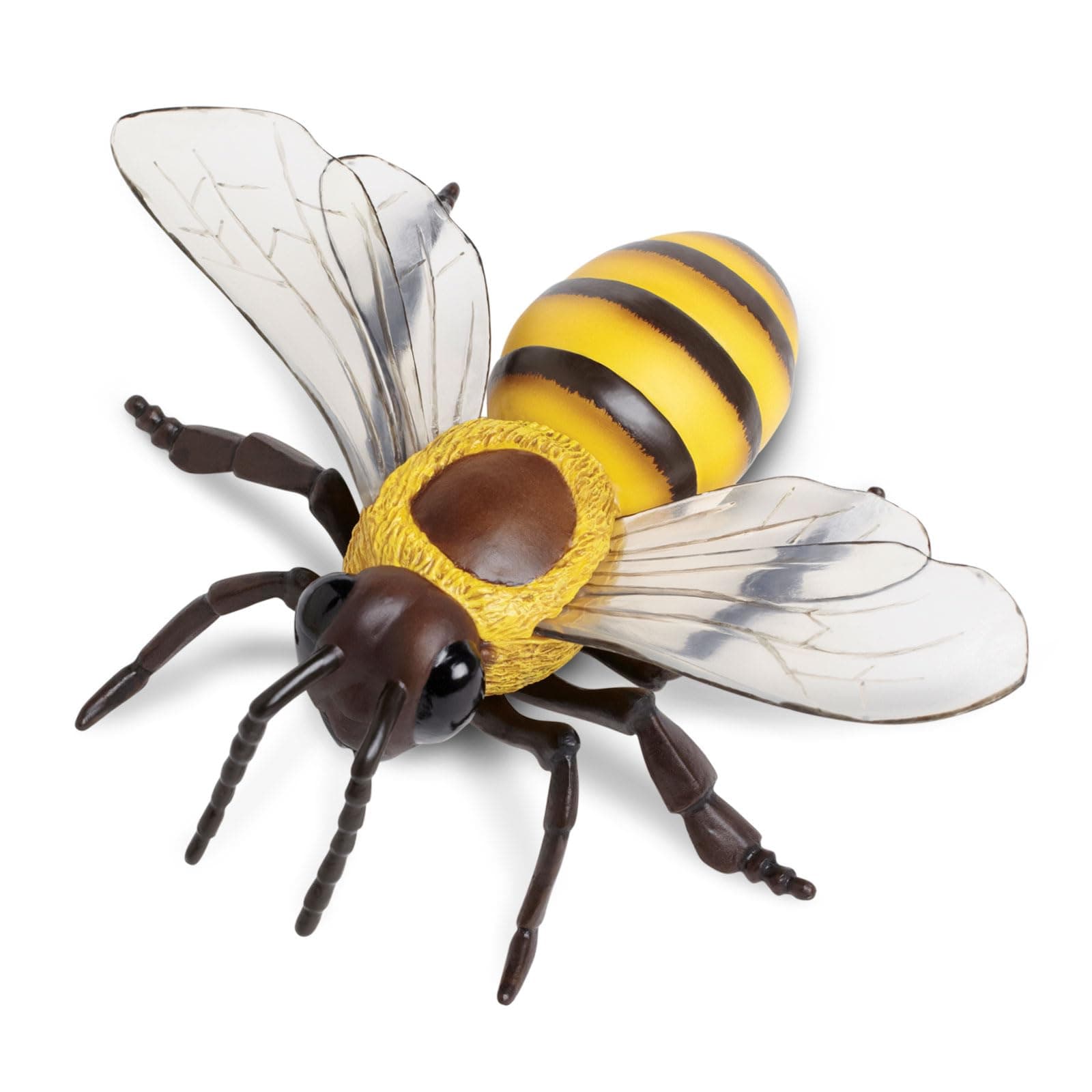 Honey Bee Figurine - Lifelike 5.5" Model Figure - Educational Toy for Boys, Girls, and Kids Ages 3Y+