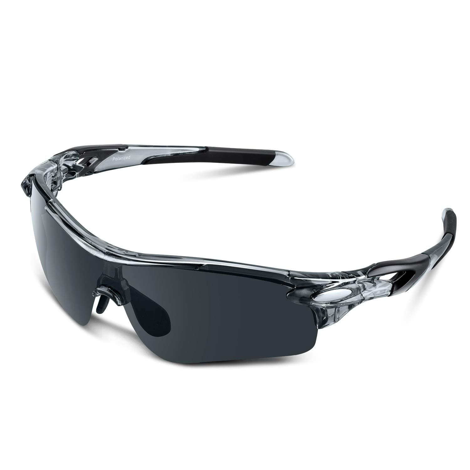 Sunglasses for Men, Polarised Cycling Sunglasses with UV400 Protection TAC Sports Sunglasses PC Frames, for Driving, Running, Outdoor Activities