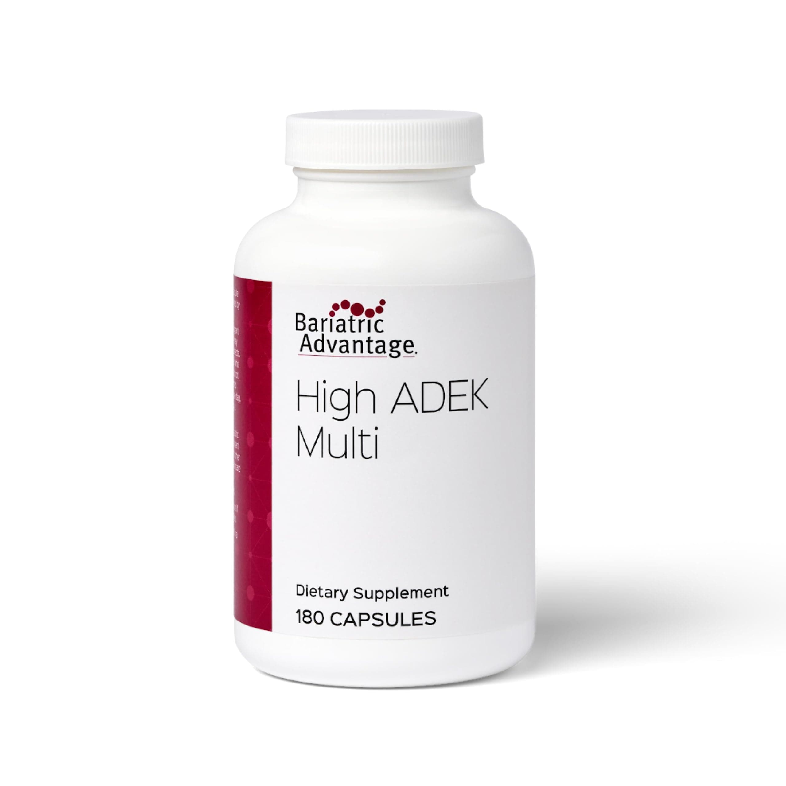 Bariatric Advantage High ADEK Multi - for Bariatric Surgery Patients - Multivitamin with Vitamins A, D, E, K & Trace Minerals - 100%+ DV of ADEK - 180 Capsules