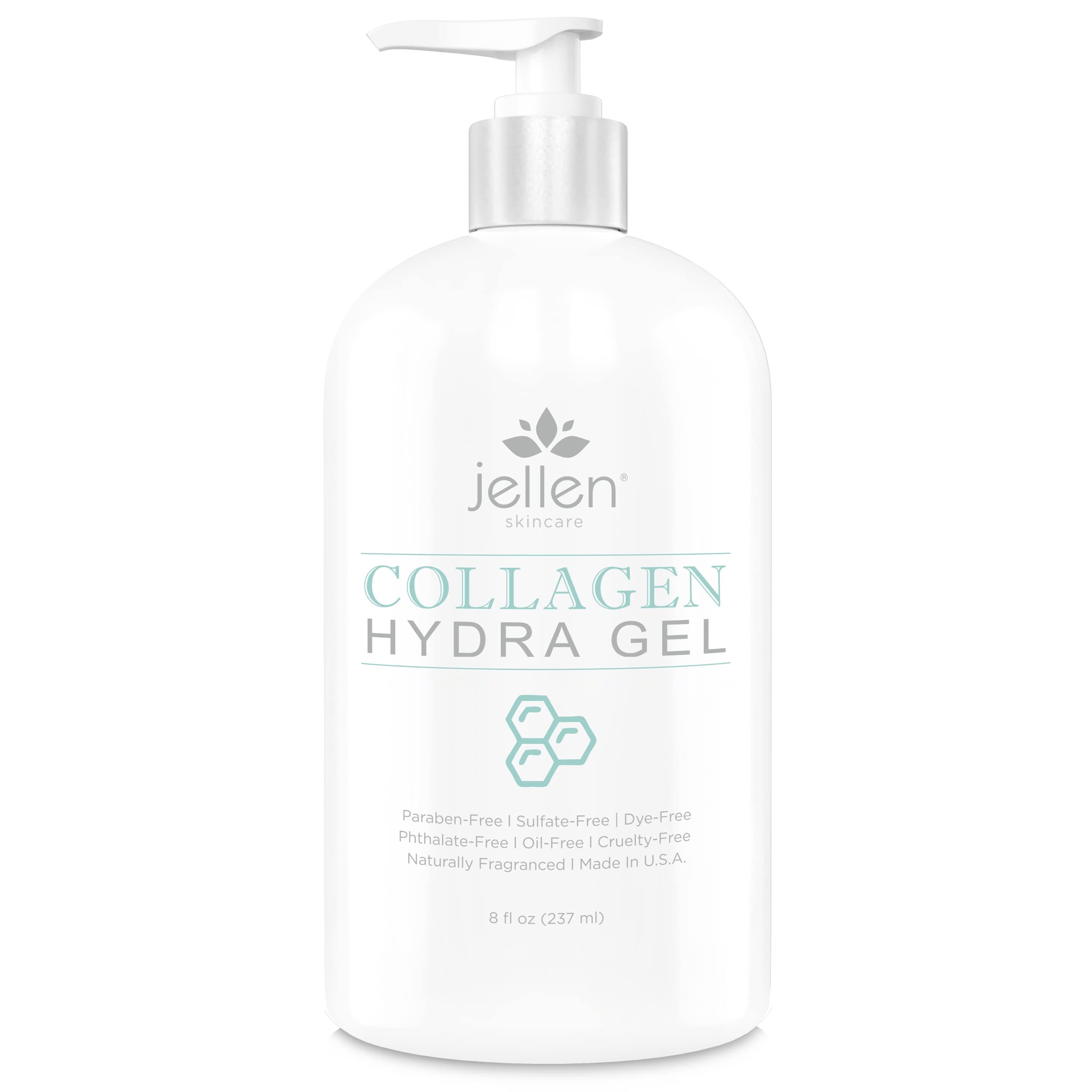 Conductive Facial Gel - Packed with Collagen, Peptides, Hyaluronic Acid, Cucumber, Botanical Extracts - For Microcurrent, Ultrasonic, Galvanic Facial Treatment (8 Oz)