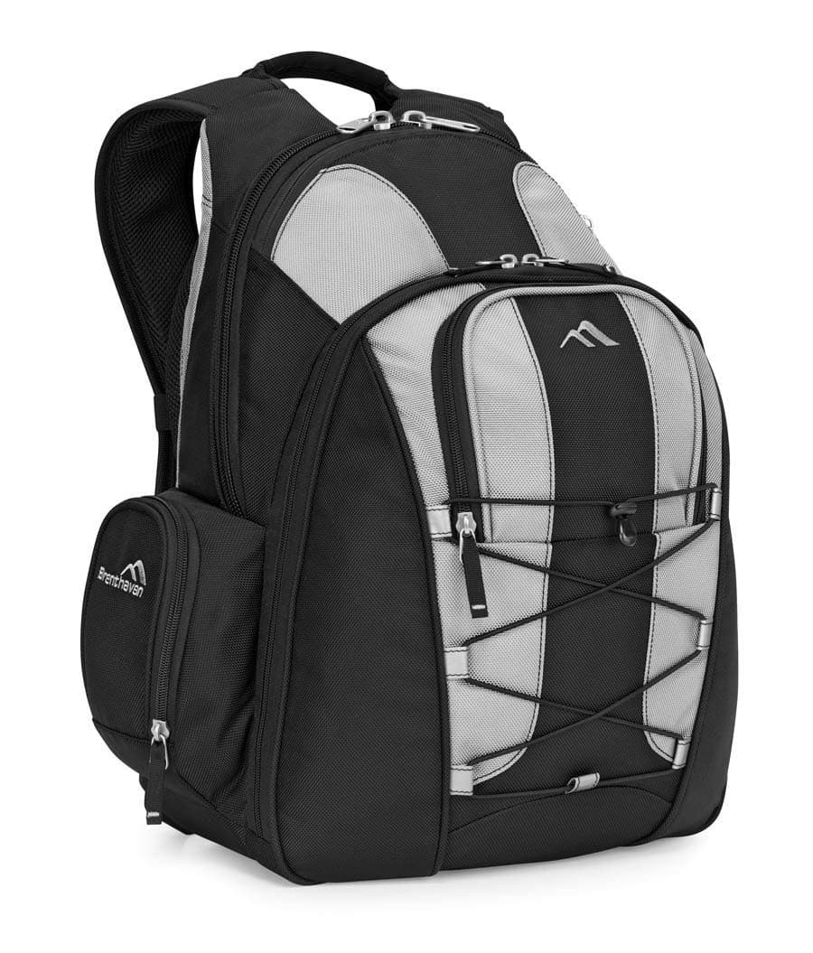 Brenthaven 2071102 Expandable Trek Backpack for Notebooks/Ultrabook Up to 15.6 Inch Titanium
