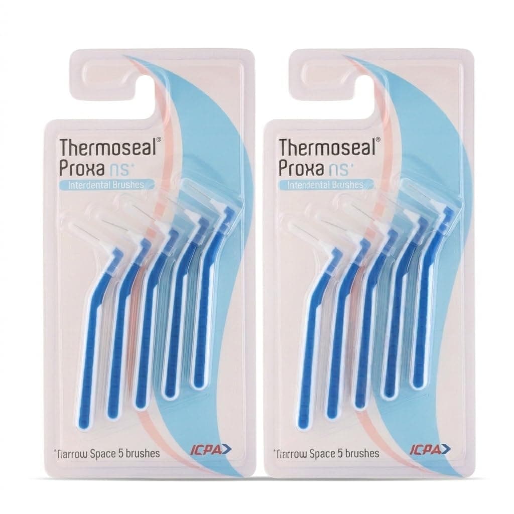 ICPA Interdental Manual Thermoseal Proxa Narrow Space Brush For Adult | Dental Brush | Easy Cleaning between teeth (Blue, Pack of 2)
