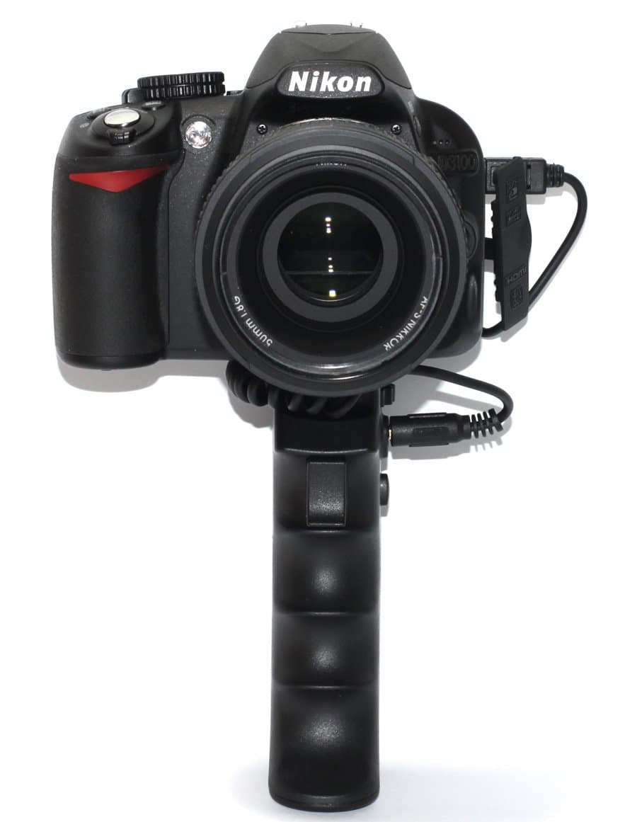 Maxsimafoto® - Pistol Grip Remote shutter release (active trigger) for taking videos - fits Nikon D90 D3100 D3200 D3300 D5000 D5100 D5200 D5300 D5500 D7000 D7100 D7200, MC-DC2 with 18-55mm lens or similar size.