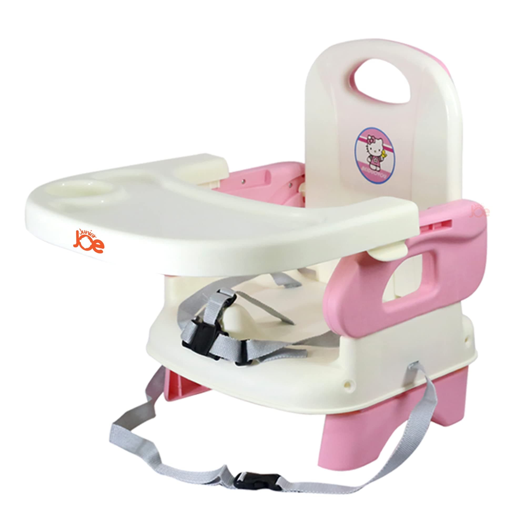2 in 1 Baby Booster Seat With Removable Dining Tray and Safety Belt (PINK)