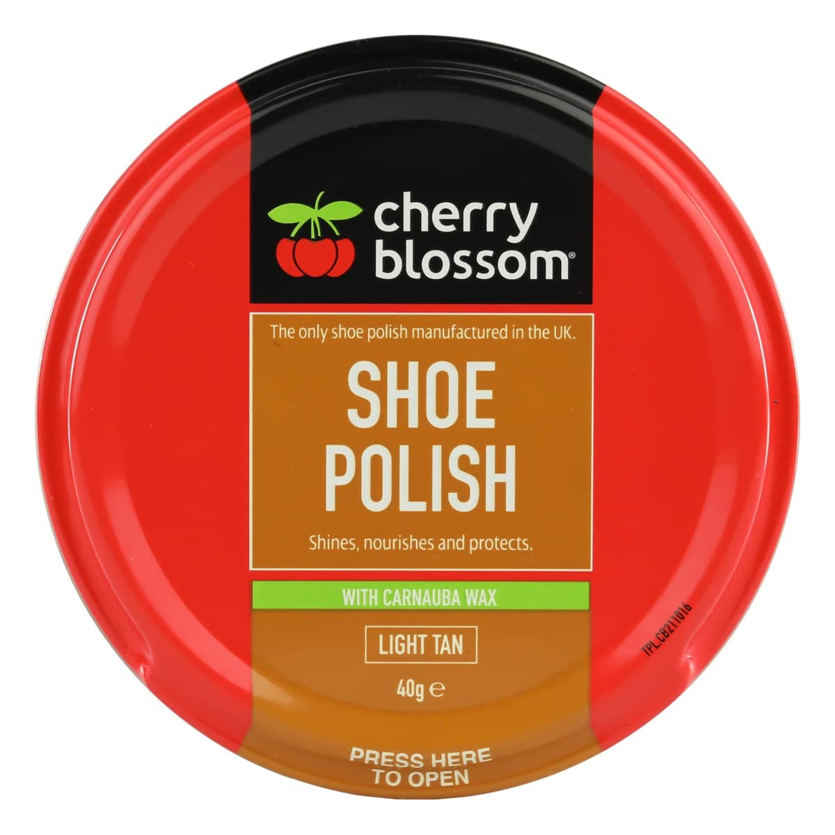 Cherry Blossom Shoe Polish Paste Light Tan