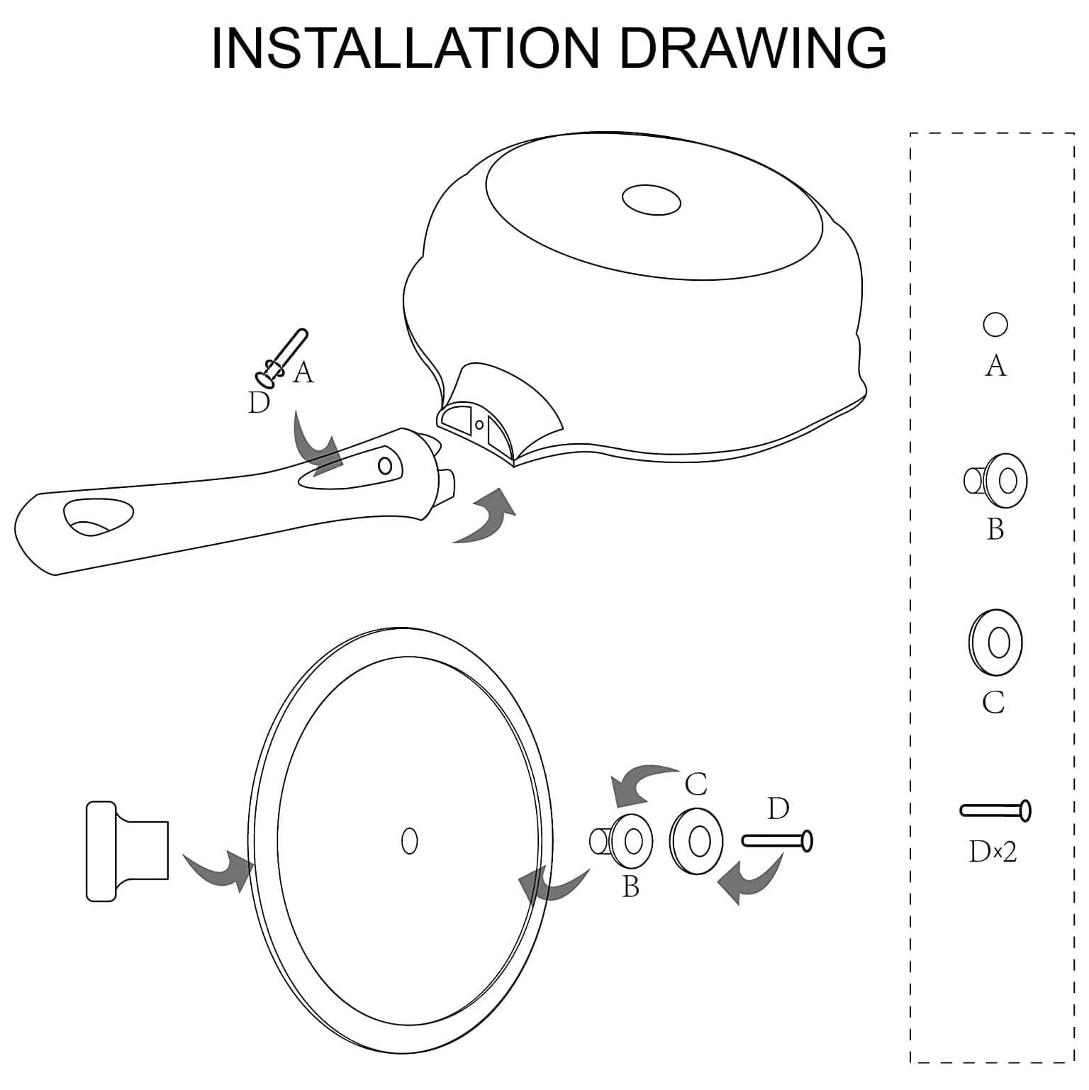 Vinchef Nonstick Deep Frying Pan with Lid,Frying Pan 5Qt / 11-inch with Granite Coating, Heat Indicator,Induction Compatible, Oven & Dishwasher Safe