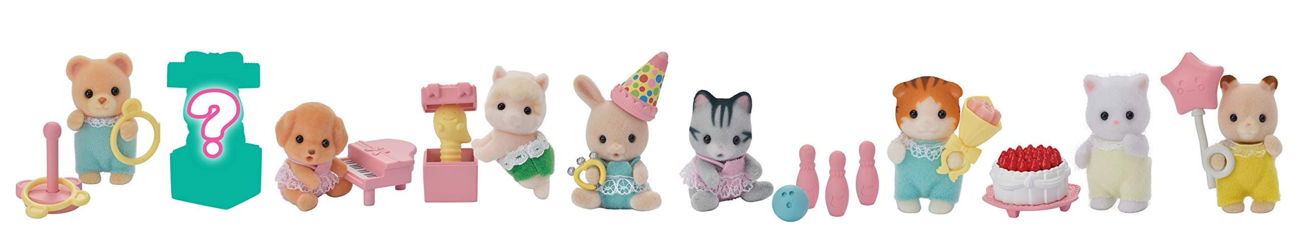Calico Critters Baby Collectibles - Baby Party Series (Bundle of 3), Multi (CC1846)