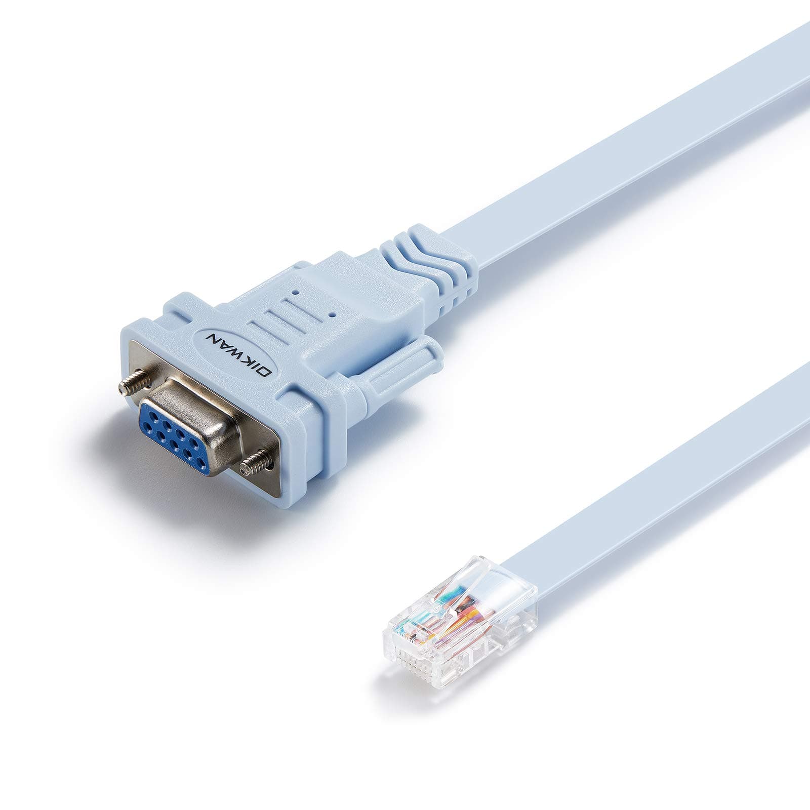 IKWAN DB9 to RJ45 Console Cable,Compatible with Cisco Routers Switches Firewalls CAB-CONSOLE-RJ45