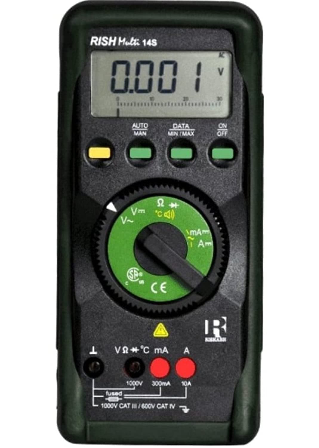 RISHABH Digital Multimeter, Black (Rish Multi 14s)