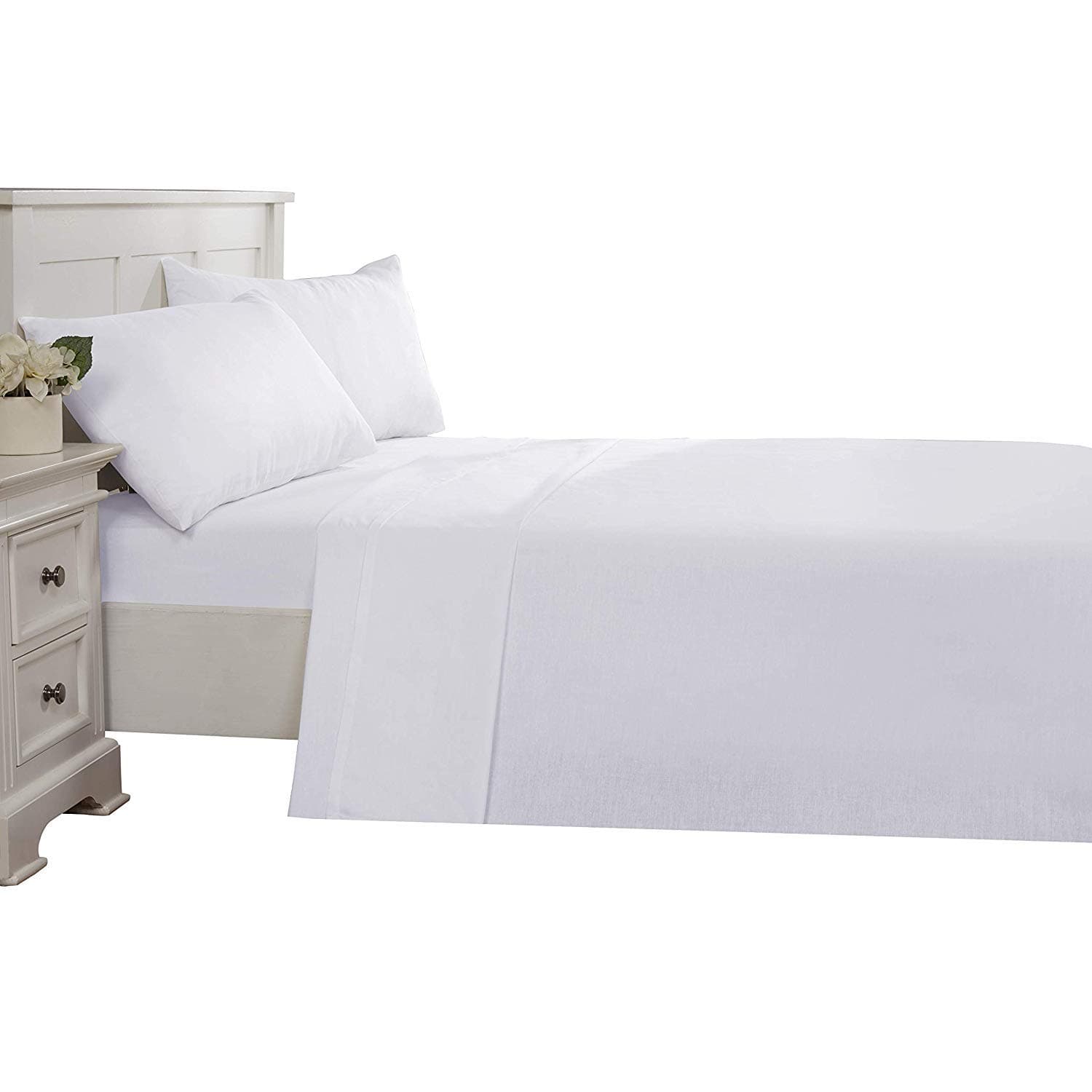 RRG The Premier Series Super Soft Sheet Set from 100% Tencel (Queen, Pure White)