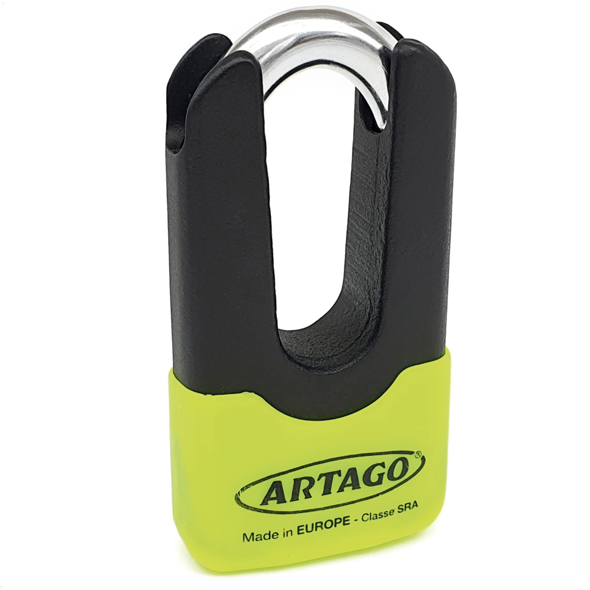 Artago 69X State-of-The-Art Motorcycle Disc Lock Plus Deterrent, SRA, Sold Secure & ART4 Approved, Bunker Selection, Maximum Resistance Tested MONOBLOK Forged Steel Body, Anti Theft Wheel Brake Lock