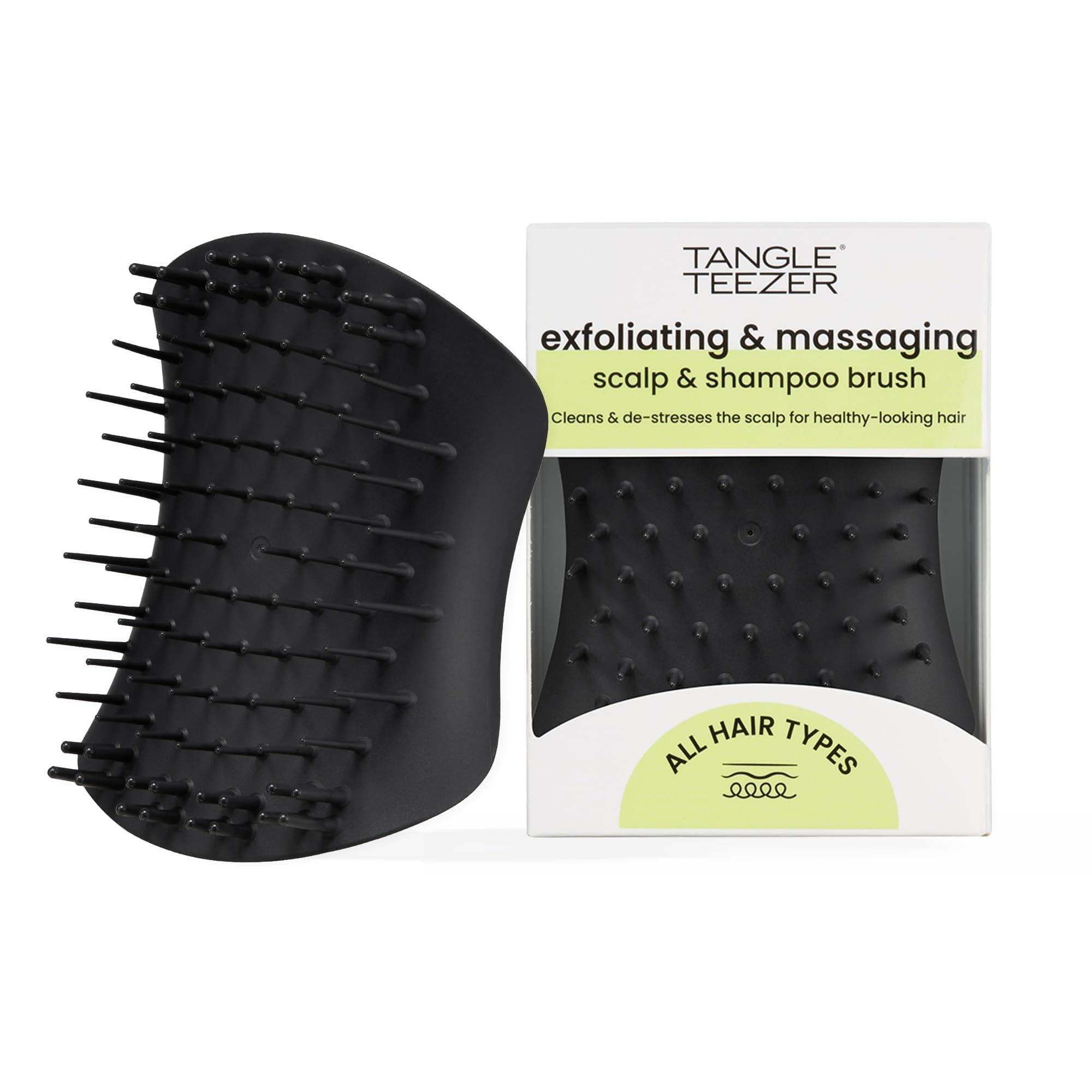 Tangle Teezer The Scalp Exfoliator & Massager, Onyx Black