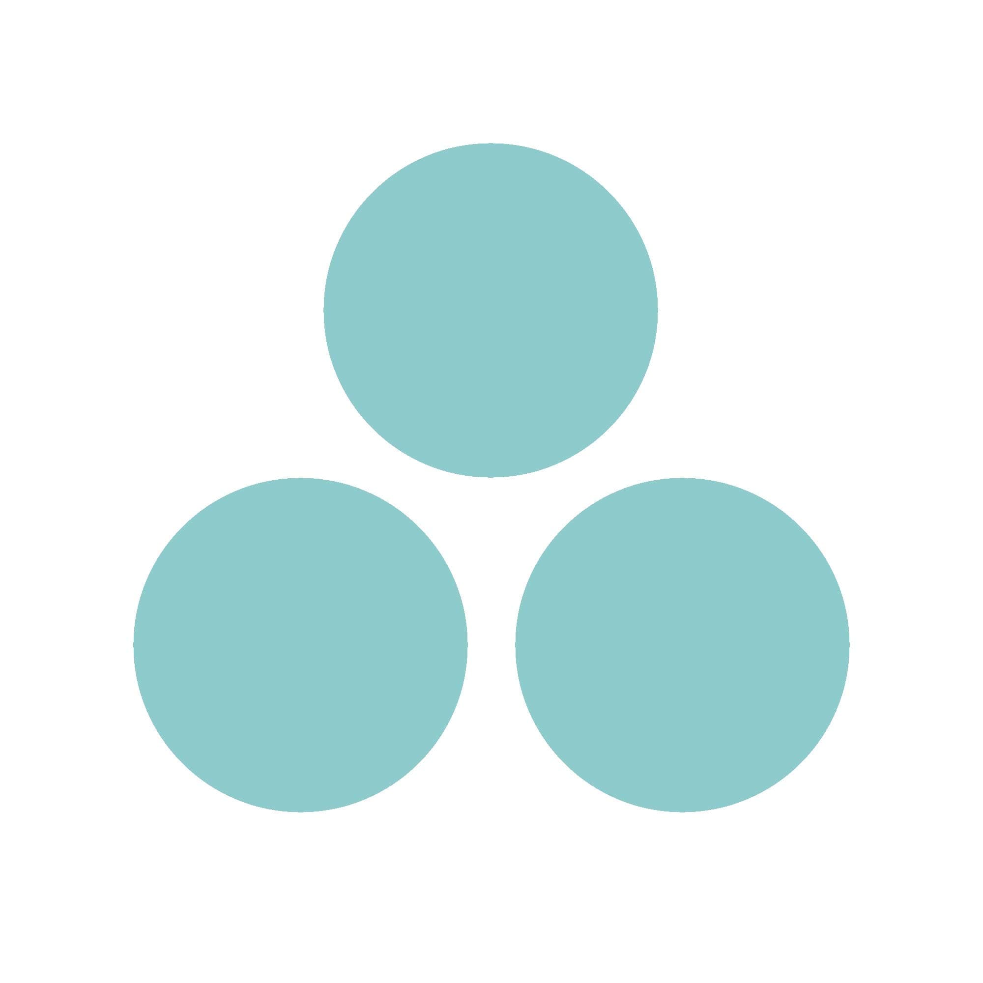 3 Pack Turquoise Dry Erase Whiteboard Marker Removable Vinyl Dot Circle Set - Easy Organization Decor!