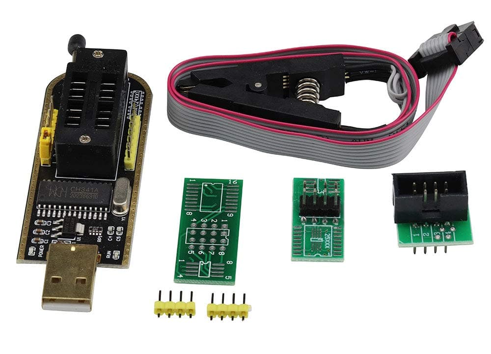SOP8 SOIC8 Test Clip Socket Adapter for EEPROM 25CXX / 24CXX + CH341A 24 25 Series EEPROM Flash BIOS USB Programmer Module