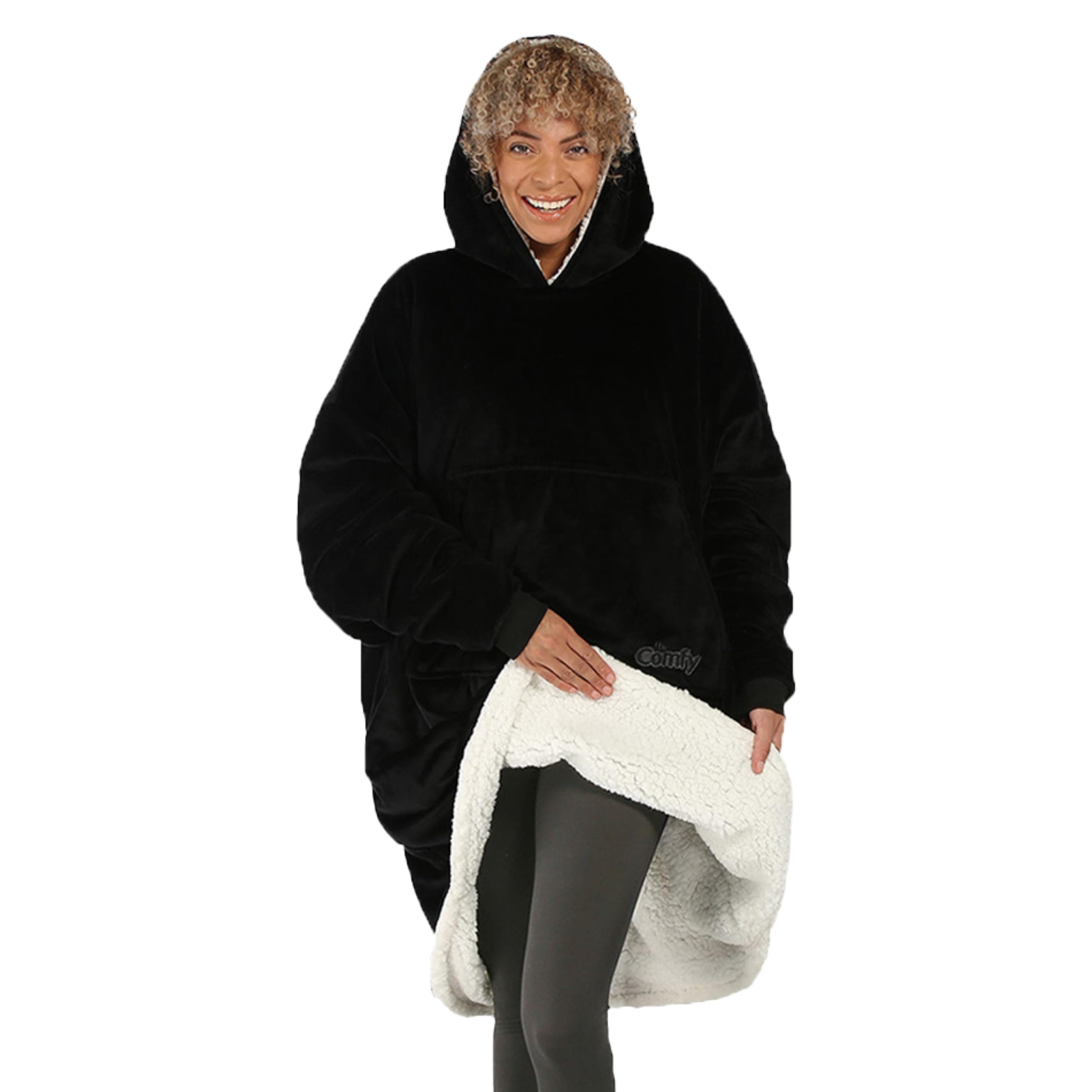 THE COMFY Original | From Shark Tank | Patented | Oversized Sherpa Wearable Blanket Hoodie| Gift for Women & Men | One Size