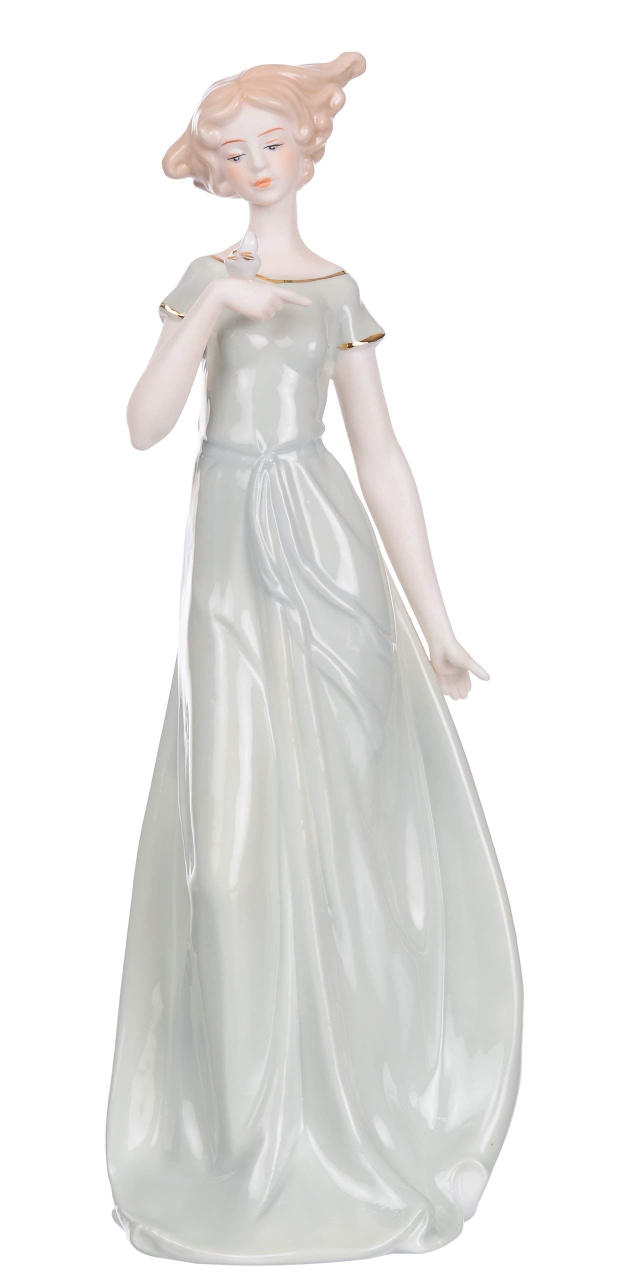 LuvBells Porcelain Bone China Girl Figurine, Multicolour