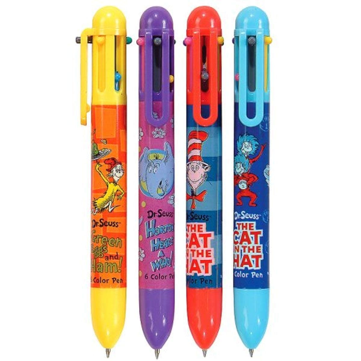 GEDDES Dr Seuss Changeable 6-Color Little Kids Retractable Pens, 12-Pack (67130)