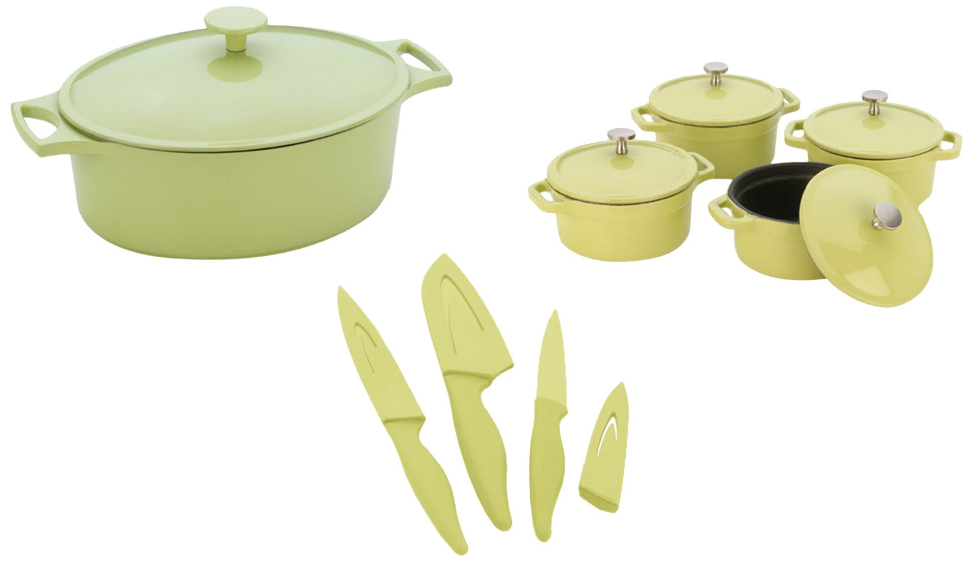 Fagor America Michelle B. Michy's 8-Piece Set, Lemon Lime