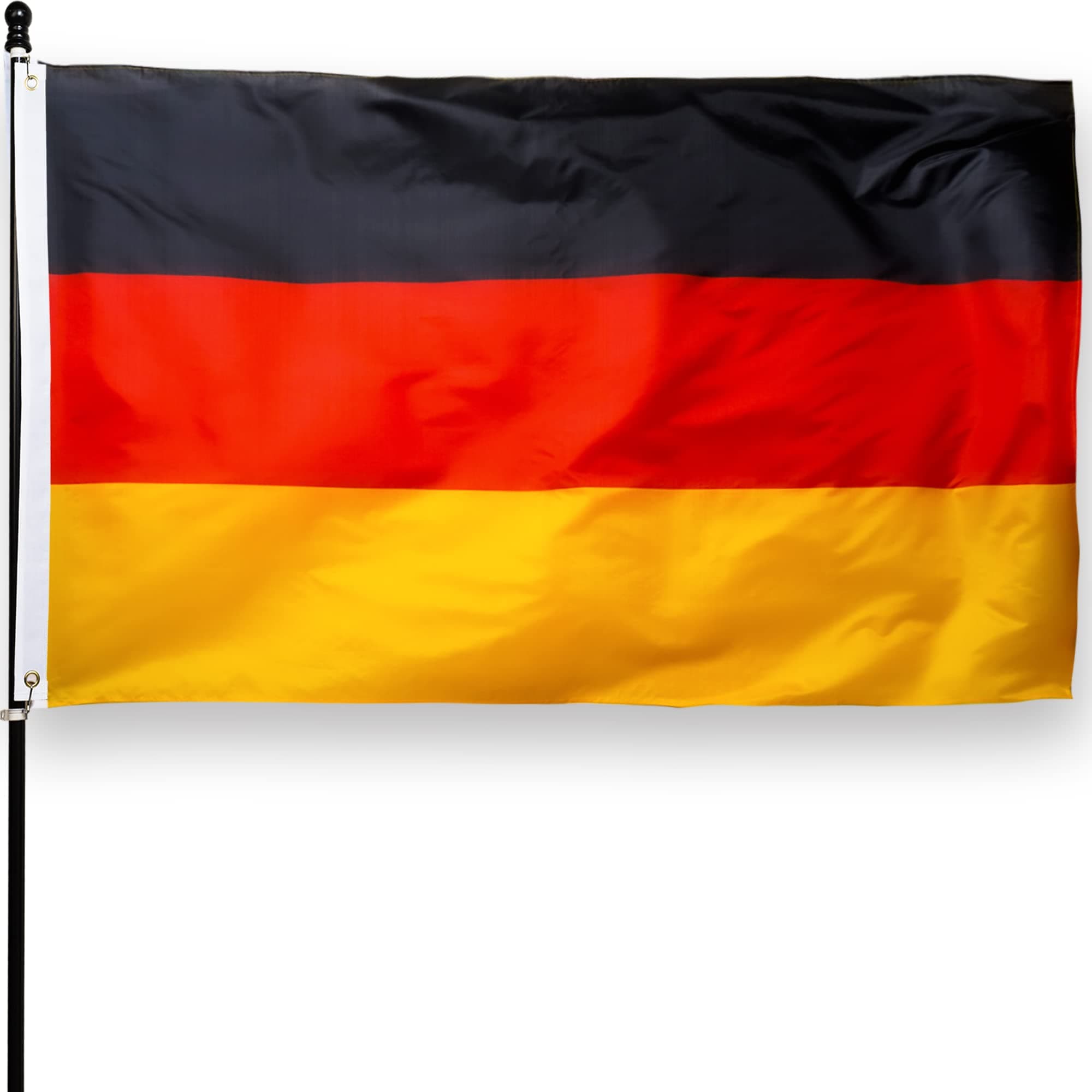 DANF FLAG Germany Flag 3x5 Foot Polyester German National Flags Polyester with Brass Grommets 3 X 5 Ft