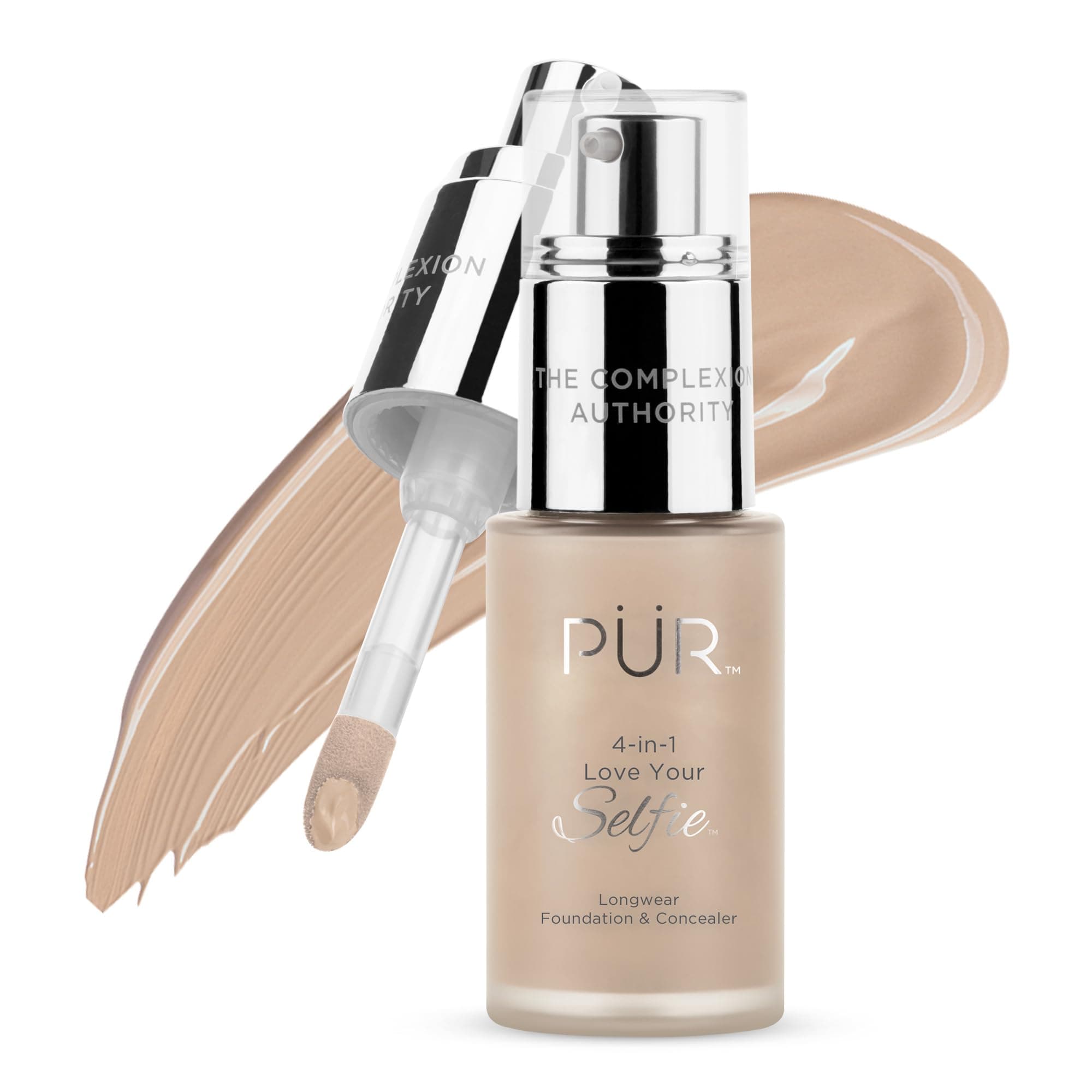 PUR (PurMinerals) 4 in 1 Love Your Selfie Longware Foundation & Concealer - # MN5 Almond (Medium Skin with Neutral Undertones) 30ml/1oz Parallel Import