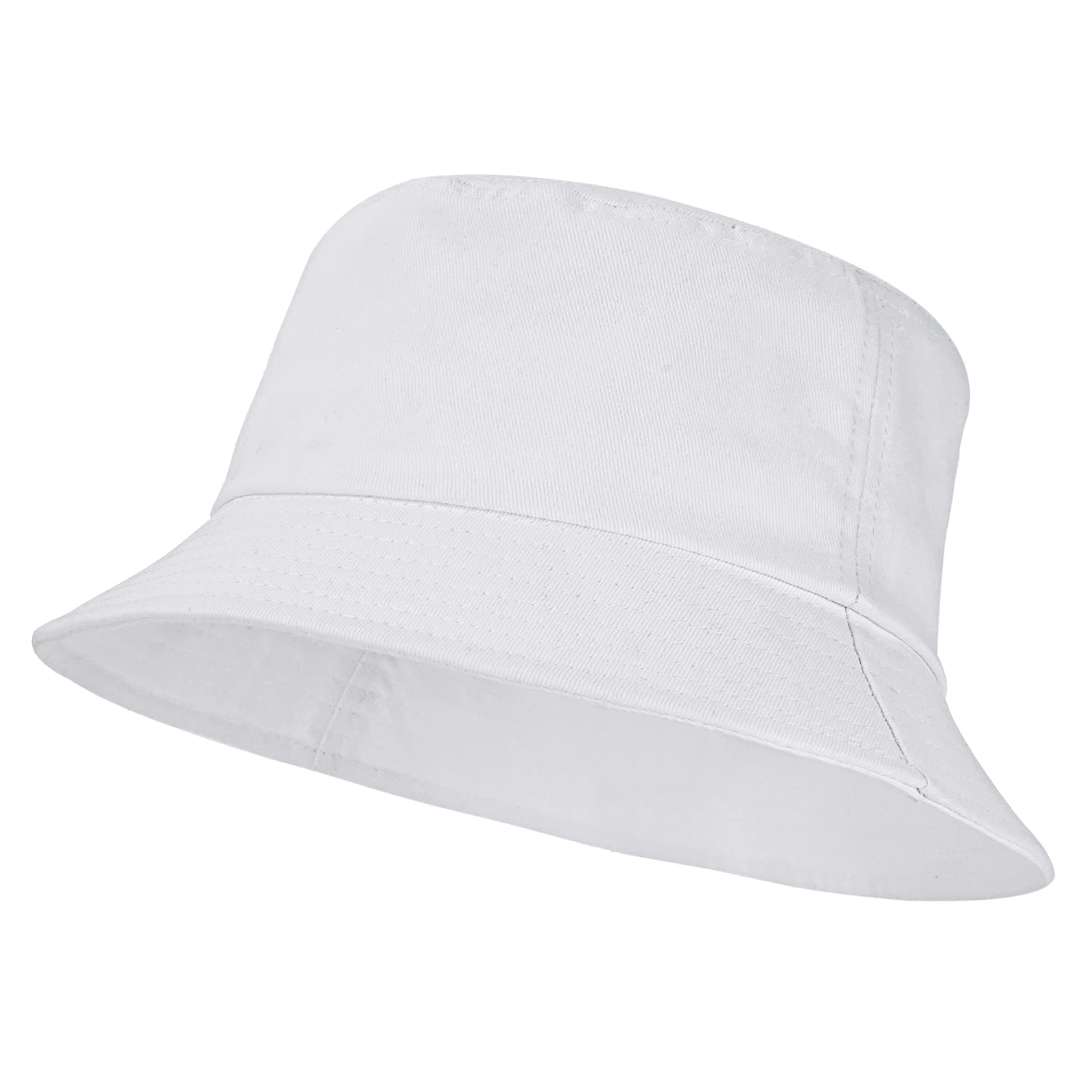 Unisex Cotton Packable Bucket Hat Sun Hat Plain Colors for Men Women