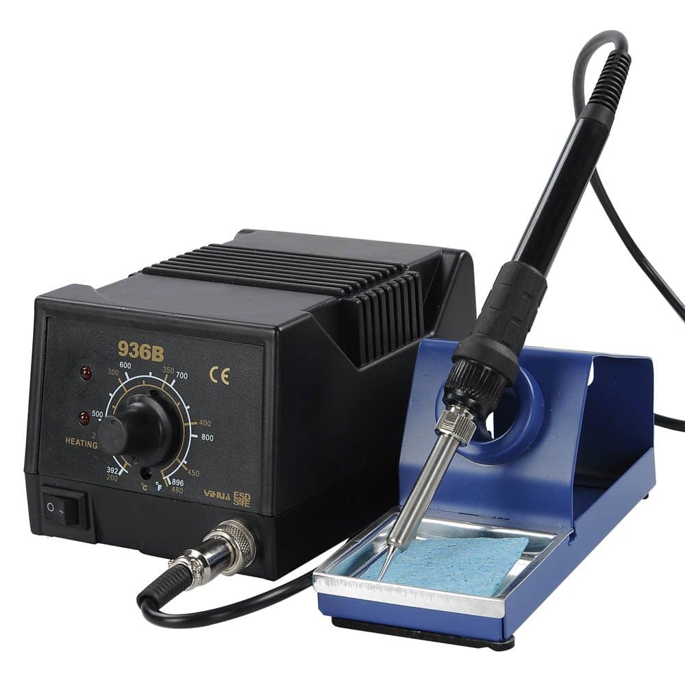 936b Lead-Fre Iron Soldering Station SMD Desolder Rework Station Welder Digital Welding Repair Tool with Stand Sponge 1