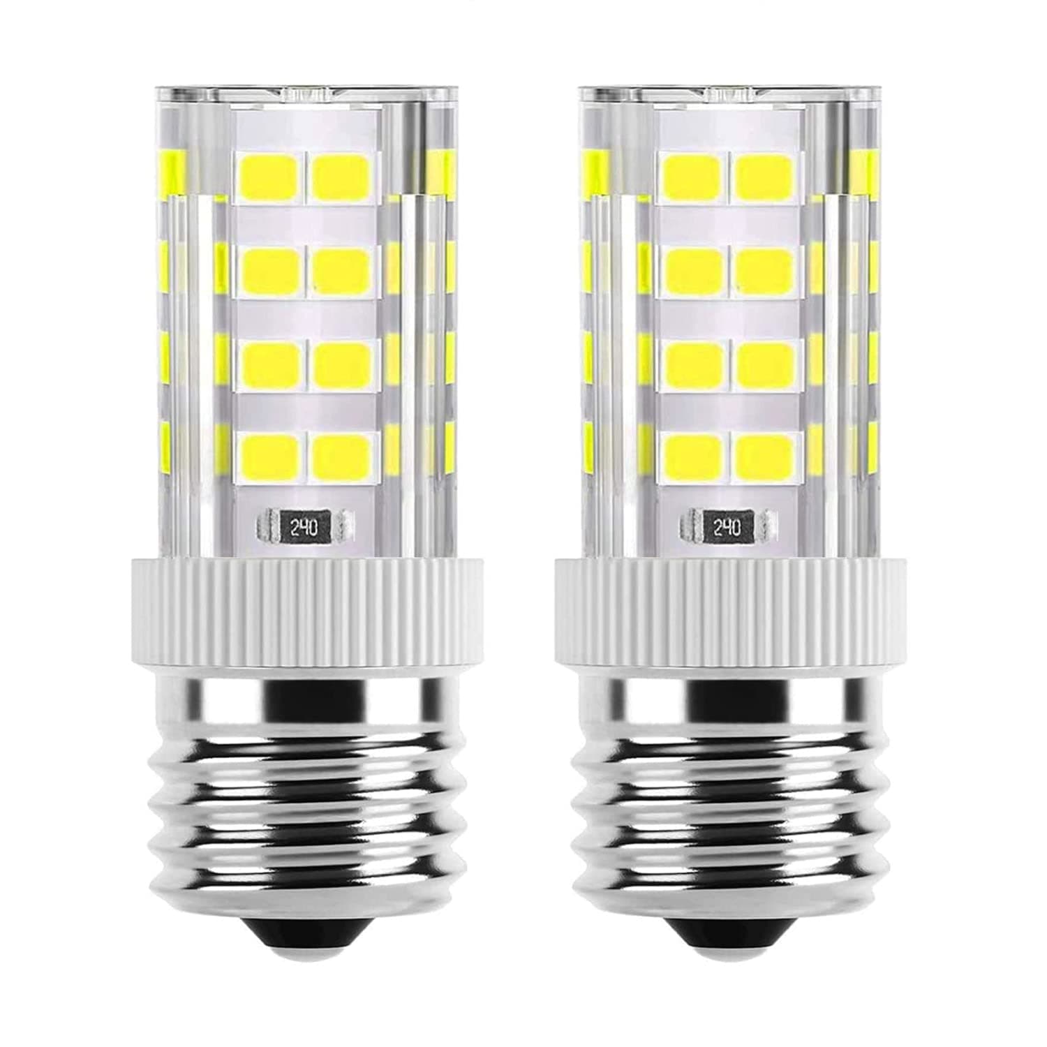 E17 LED Bulb for Microwave Oven Appliance (40W Halogen Bulb Equivalent) Daylight White 5000K Non-Dimmable Ceramic Body Microwave Oven Light Bulb (2Pack)