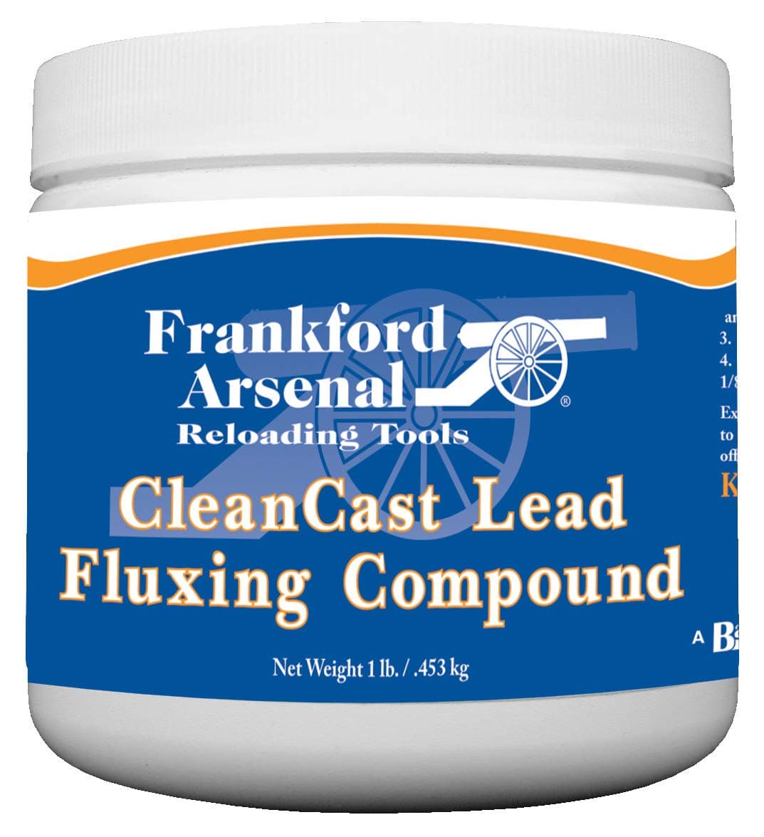 1 lb Tub of CleanCast Lead Flux for Case Casting for Reloading