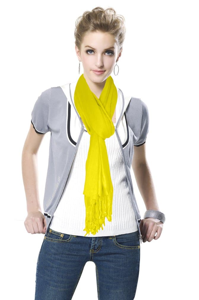 Super Soft Faux Pashmina Scarf (YELLOW)