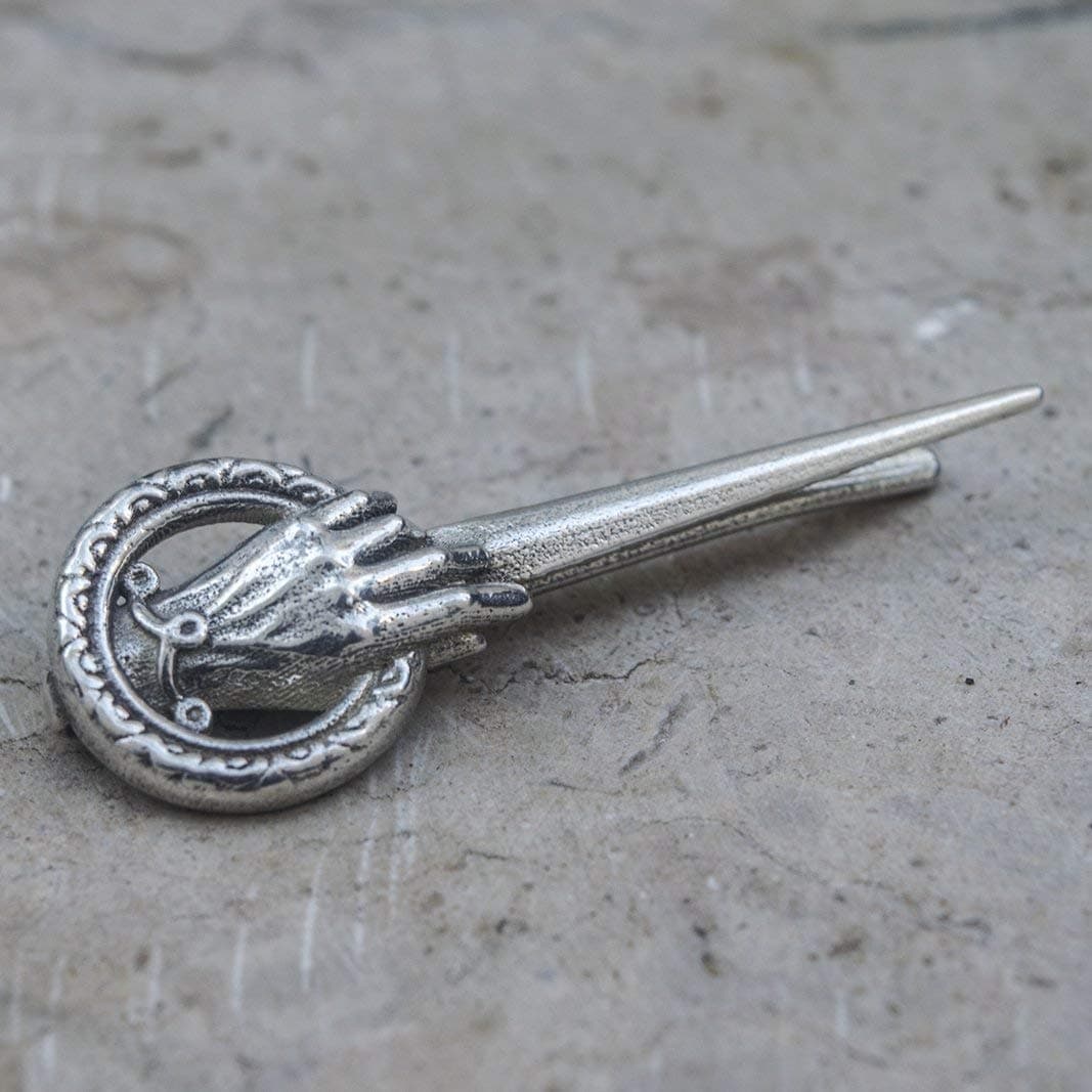 Tie Clip Hand of the King in Silver