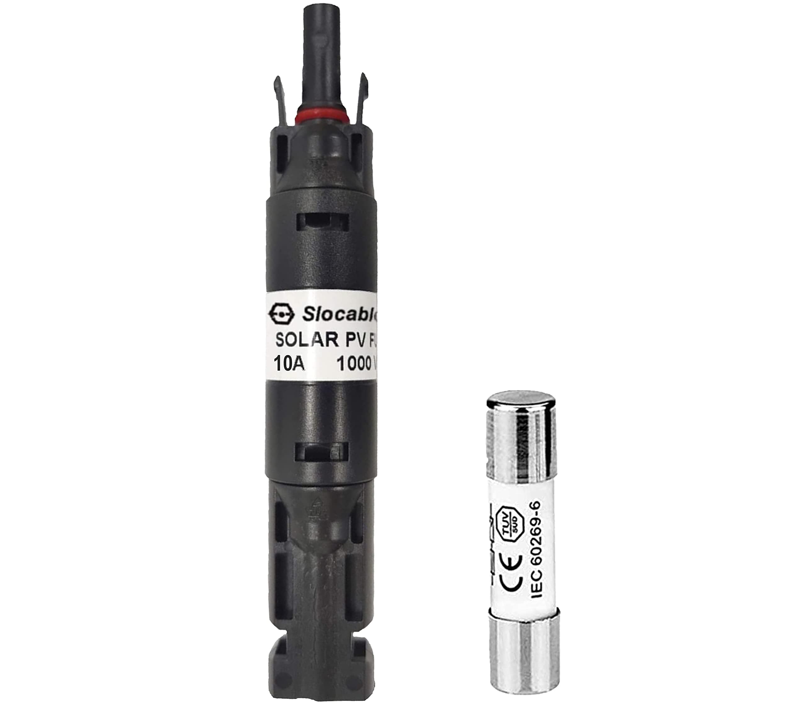 CHDENUO Odyssey 10A MC4 Solar PV in-Line Fuse Holder Waterproof w/Fuse 10 Amp