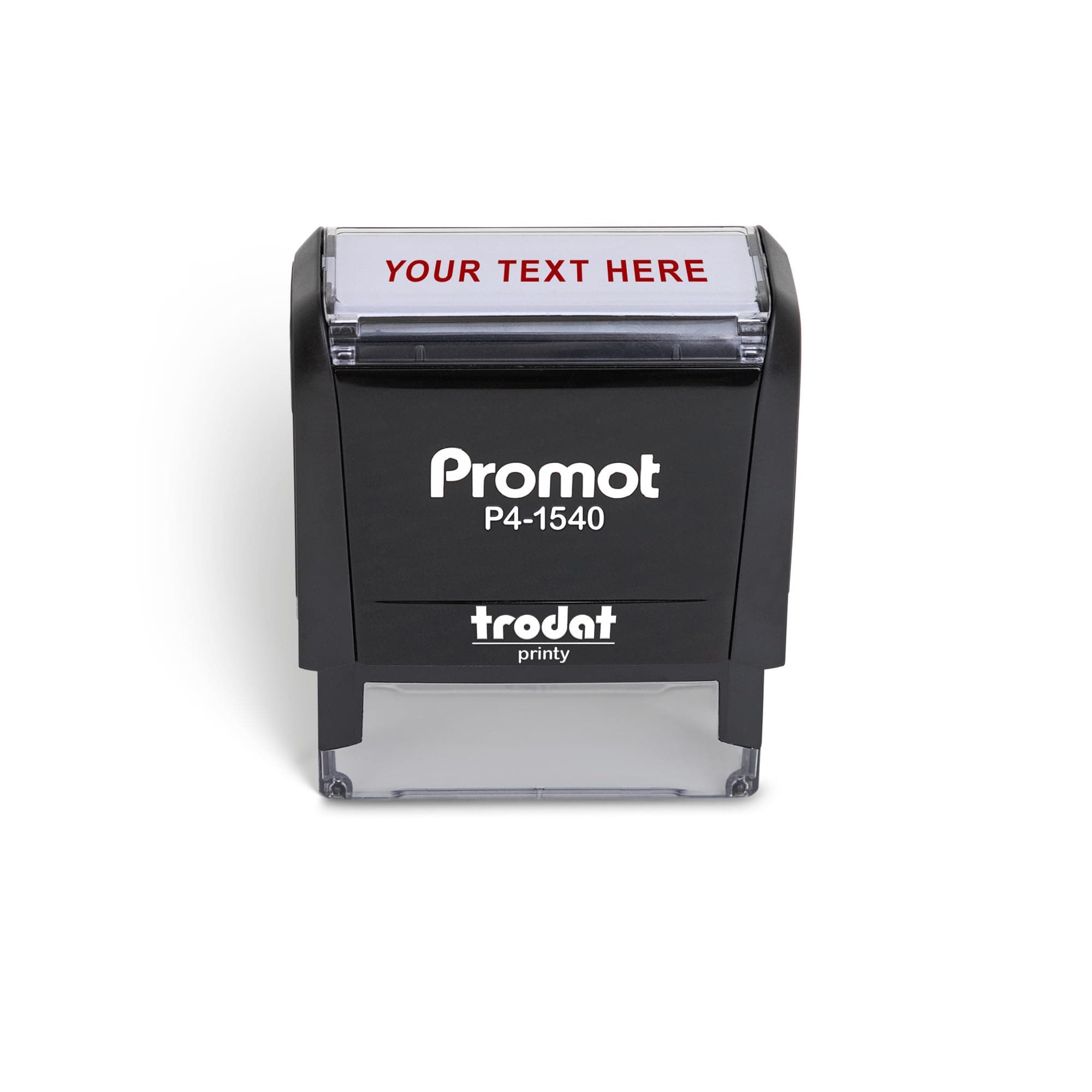 Promot Self Inking 1 Line Custom Stamp - Personalized Name Stamp for Office, Teacher, Address & Business Label Stamp - Choose Font, Ink Color, Pad, for Personal & Professional Use - Small