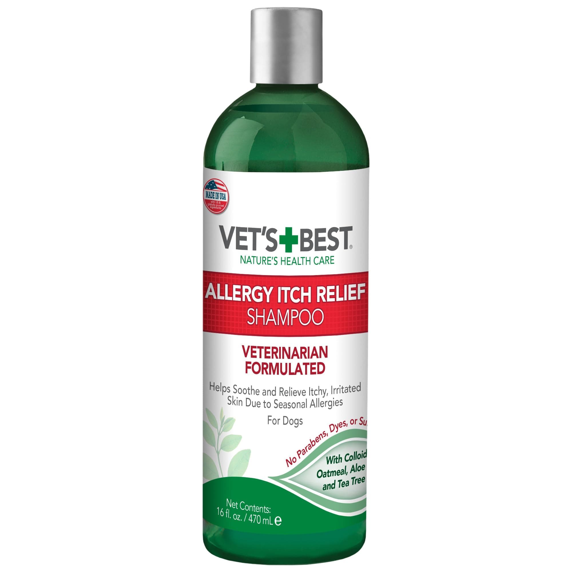 Vet's Best Allergy Itch Relief Dog Shampoo, White, 16 oz.