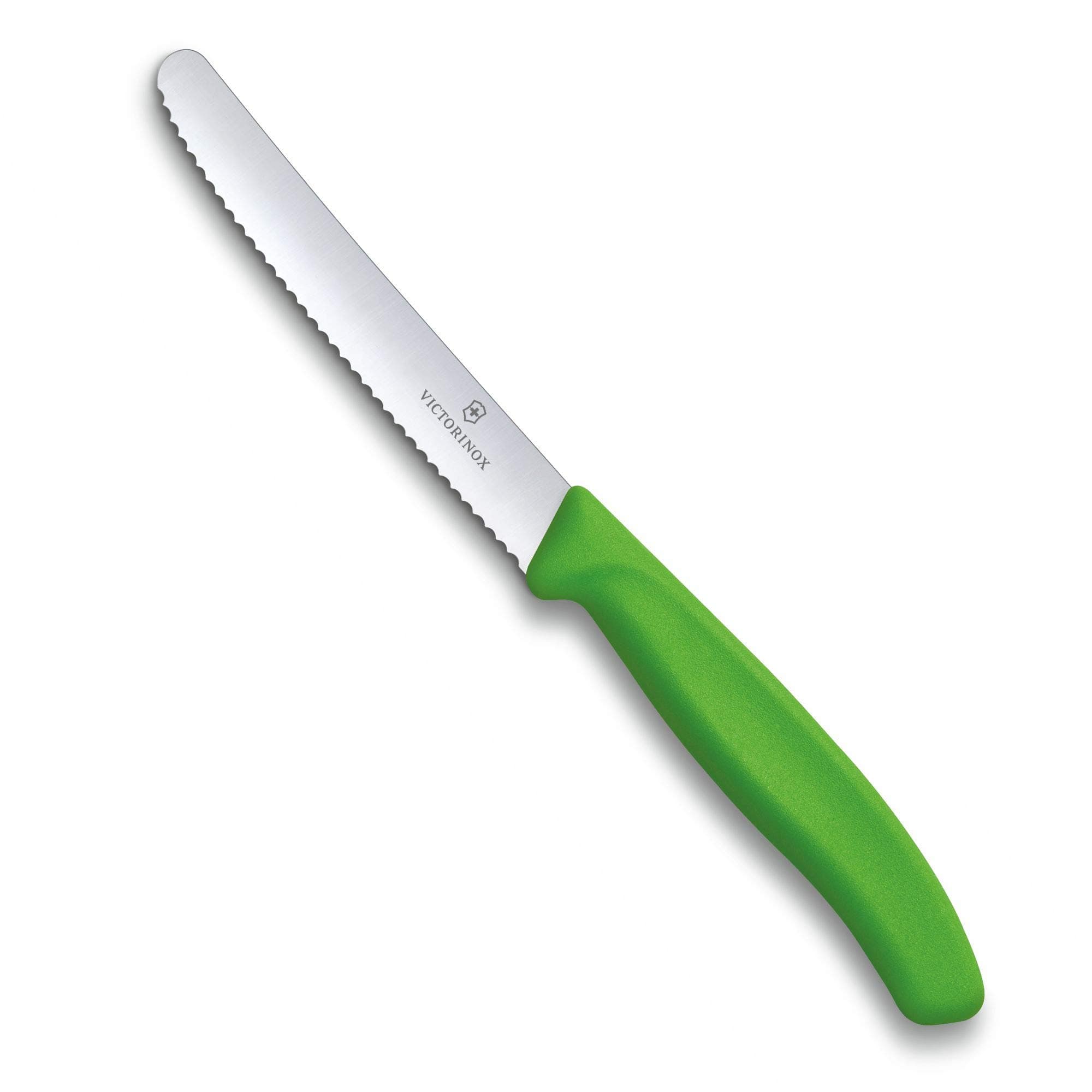 Victorinox 6.7836.L114 Tomato Utility Knife Serrated Edge Green, 11 cm