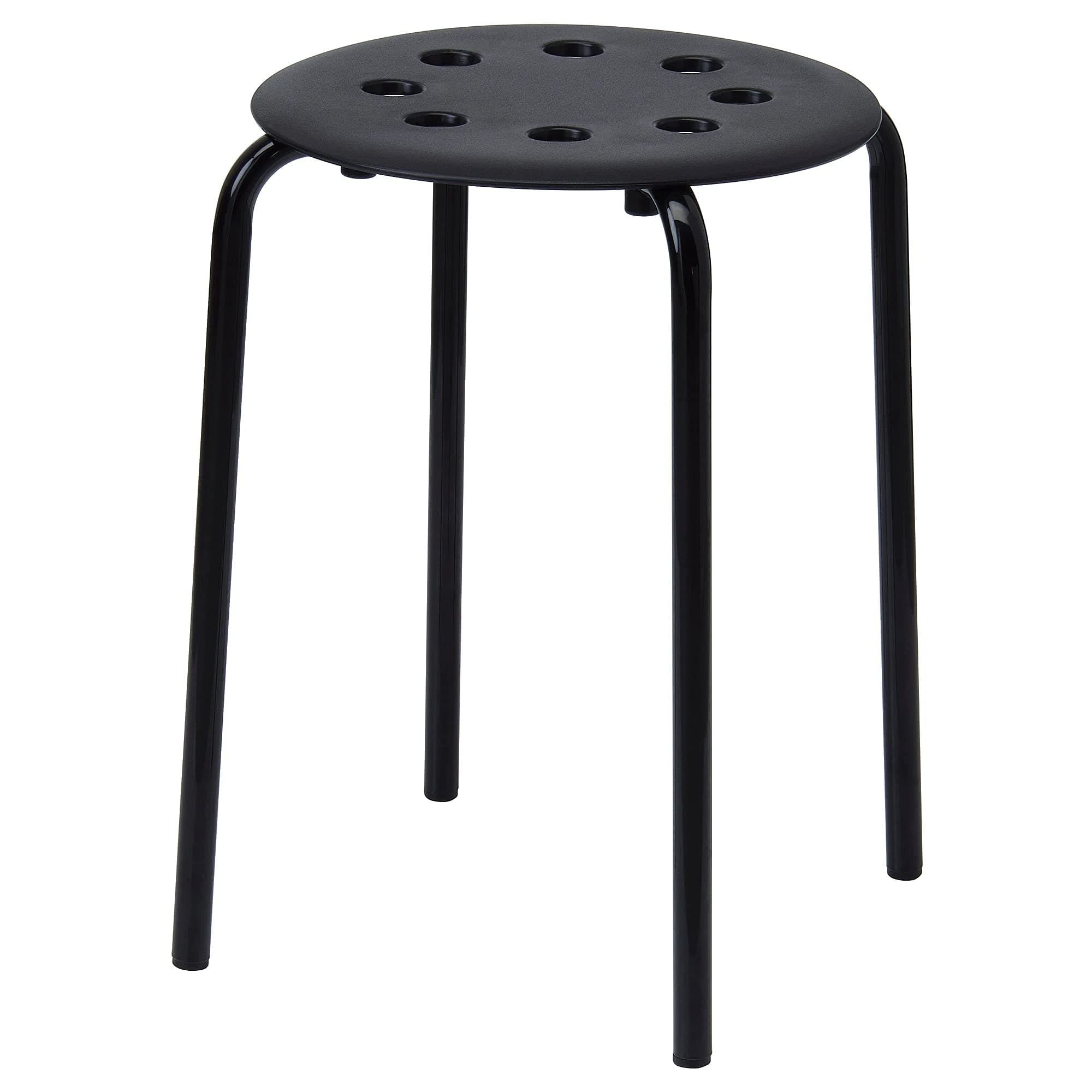 Steel Marius Durable Stool-45 Cm-By Stockland (Black)