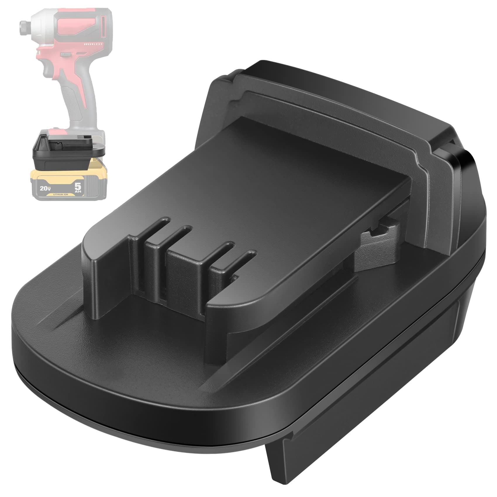 DL18ML Dewalt to Milwaukee Battery Adapter, Convert Dewalt 20V Battery to Milwaukee M18 18V Battery for Cordless Tools