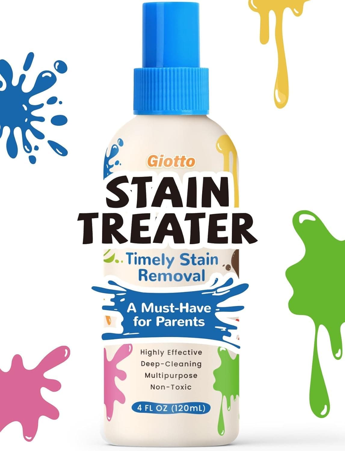 VIHM Messy Eater Stain Treater Spray for Spots on Clothes, Underwear, Carpets, Linens, Laundry, Grease - 120ml Fabric Remover (3)