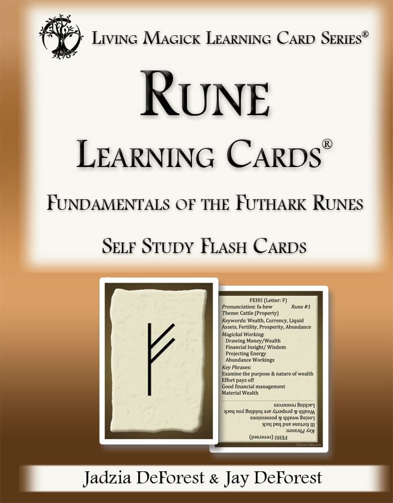 DERMAEX Rune Learning Cards - Living Magick (Self Study Flash Cards) Magnetic Chess Game - 2024 New Family Board Games Set L6