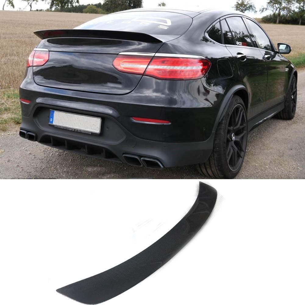 Carbon Fiber Car Rear Spoiler Boot Wing Lip GAD Style for Mercedes Benz GLC Class SUV C253 Coupe GLC43 AMG GLC300 2016 2017