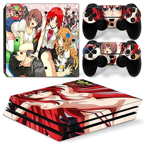 FYPRO Ps4 Pro Skin Sticker Cartoon for Sony Playstation 4 Pro Console Protection Film and 2pcs Controller Skins 3#
