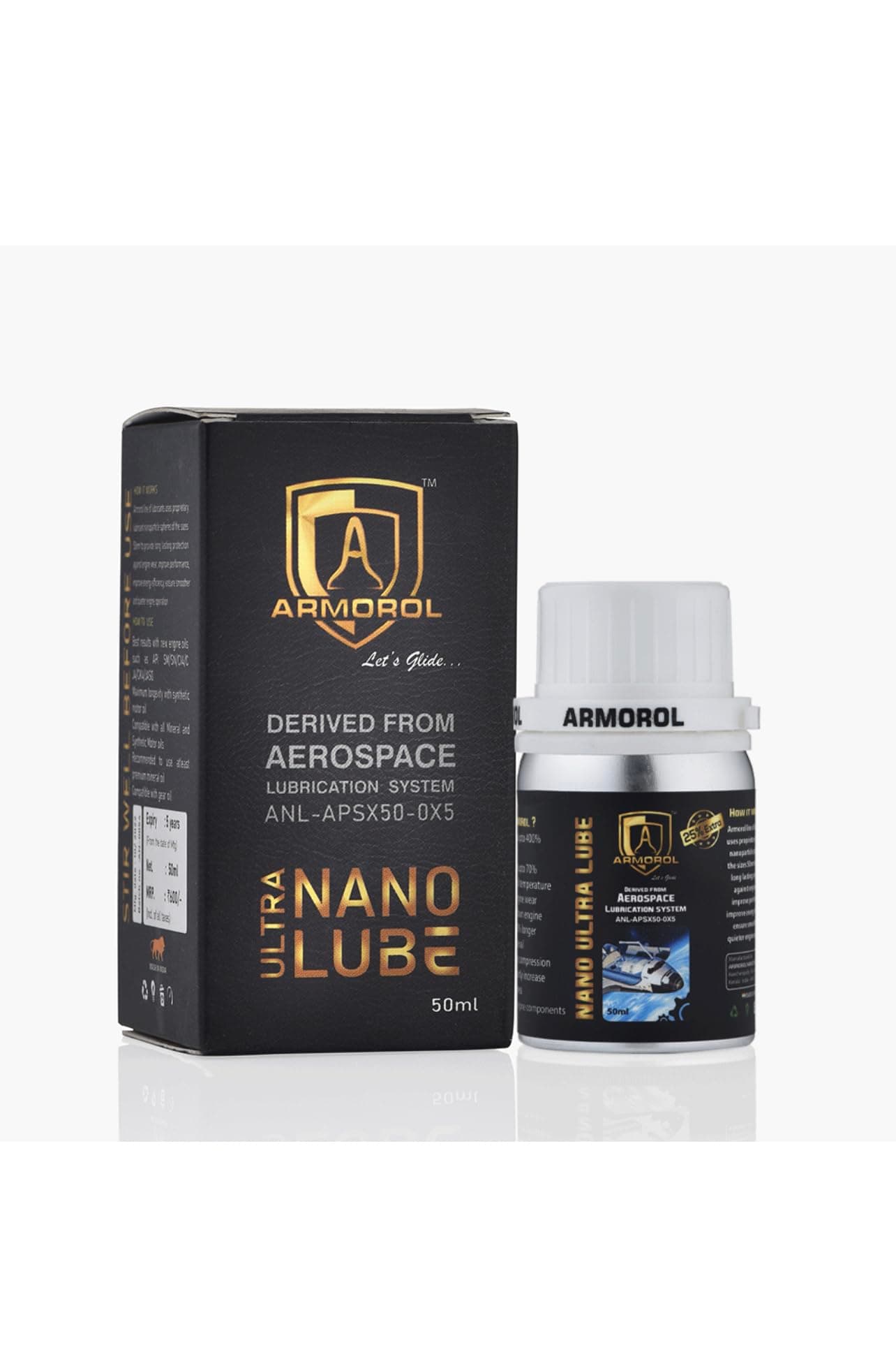 Nano Ultra Lube 50ml for Bikes (Below 350cc) - Machine Lubricant Additive