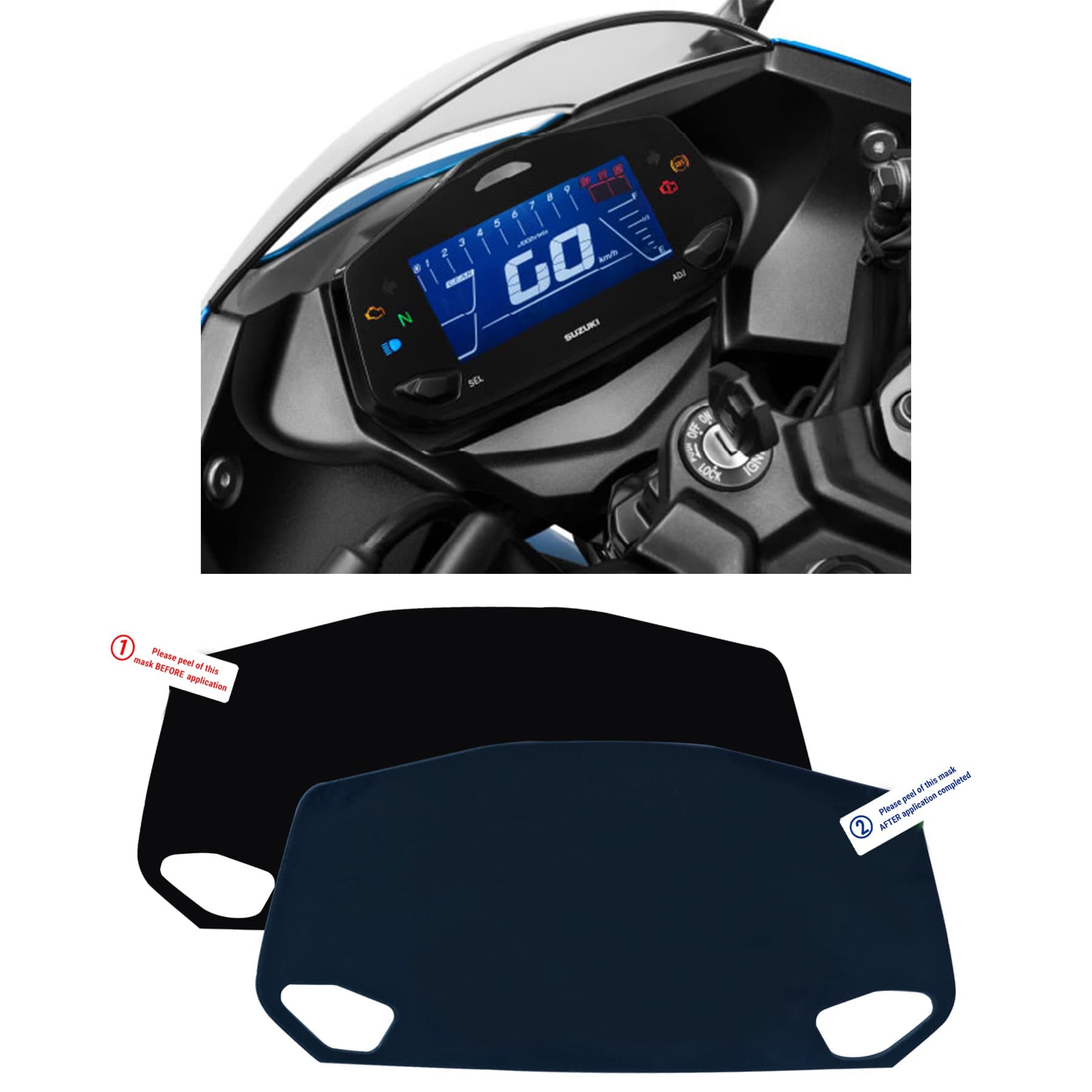 NIKAVI SMSG28 Speedo Meter Screen Protector Scratch Guard Compatible for - Suzuki Gixxer SF 150/250 cc