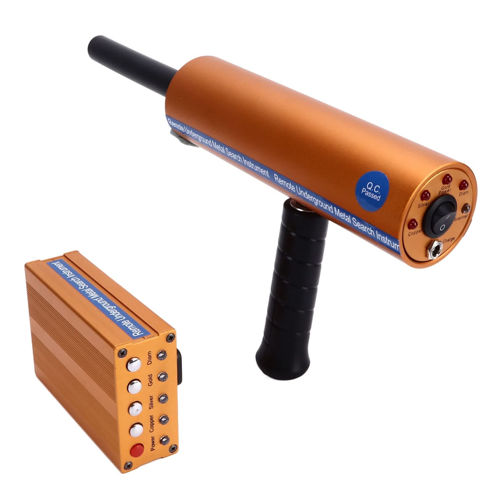 Aks Metal Detector, Professional Handheld Rechargeable Underground Metal Finder 1000m/3280.8ft High Sensitivity Metal Detectors for Adults for Treasure Locator Gold Silver Copper Scanner(UK PLUG)