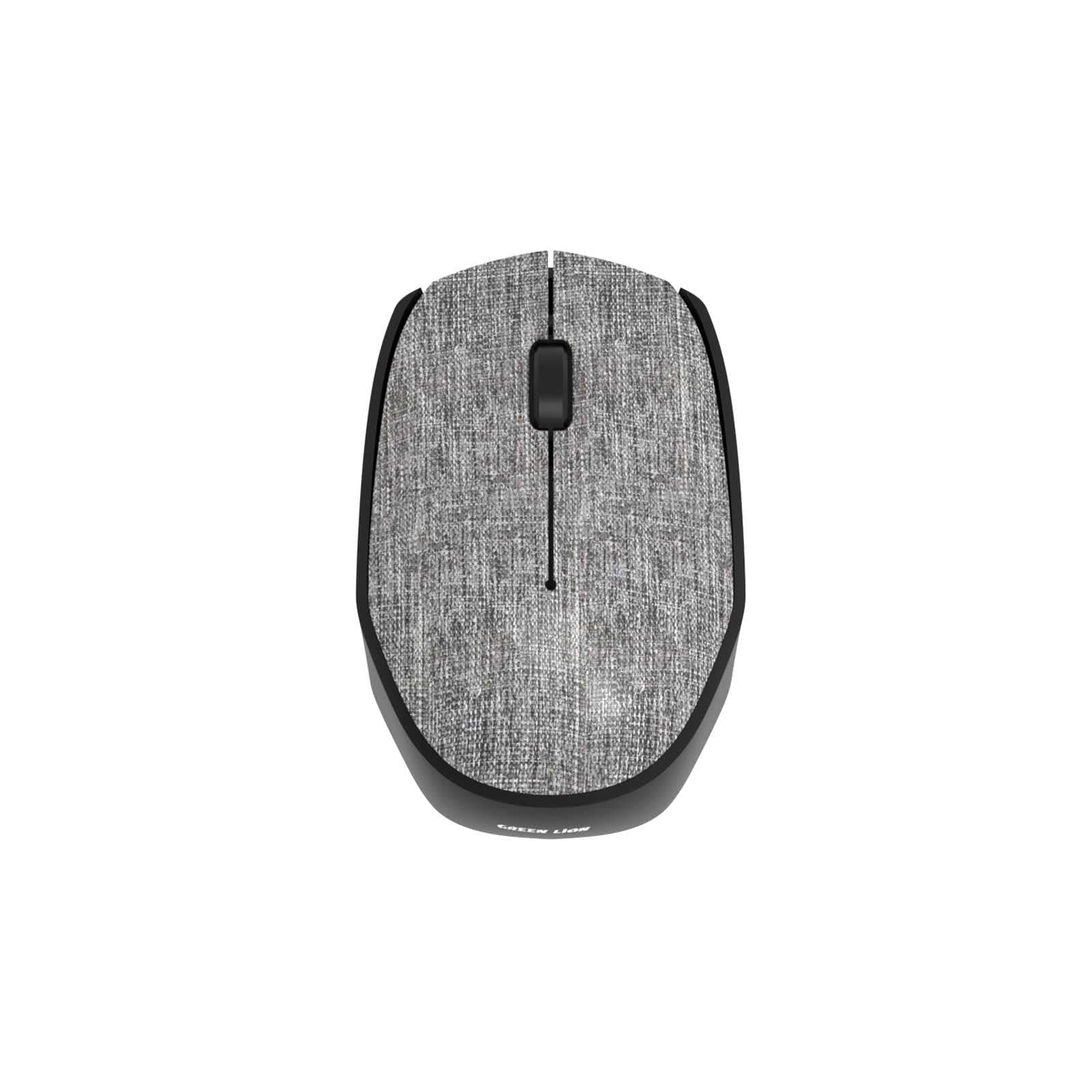 Green Lion G100 Wireless Mouse, 1200 DPI Resolution, 1 AAA Battery, 10M Operating Range, 3 Keys, Compatible with Mac, Windows And Android, USB Nano, Bluetooth Wireless, User Friendly - Gray
